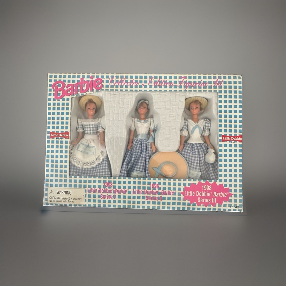 Barbie Little Debbie Collector's Edition Figurine Set of 3 Miniature Dolls NEW!